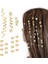 18 Pieces Of Hair Accessories Loc Hair Accessories Women's Braid Long Hair Lock Beads Metal Hairpin Decoration (Various Styles) (Yurt Dışından) 1