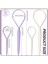 Piece Set Pony Tail Hair Tools 2 Pairs Hair Ring Styling Tools Ponytail Hair Pulling Tools Braiding Hair Tools Women Girls Hair Accessories (Yurt Dışından) 2