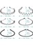 Metal Headband Fashion Women's Headband Unisex Wave Headband Outdoor Sports Headband Simple Elastic Non-Slip Hair Accessories (6 Pack) (Yurt Dışından) 4