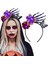 Flower Headband Gothic Skull Butterfly Headband Day Of The Dead Headband Luminous Flower Halloween Party Cosplay Costume Women's Hair Accessories (Yurt Dışından) 1