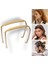 2pcs Square Invisible Hairband Curly Thick Headband Medium Thick Large Hairband Women Curly Hair Fixing Tools Women (Yurt Dışından) 1