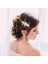 36PCS Gold Flower Leaf Bridal Wedding Hair Side Comb + U Shape, Hair Clip + Spiral Twist Hair Clip Prom Tiara Bride Bridesmaids Ladies Girls (Yurt Dışından) 3