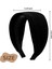 Womens Black Wide Headband Bohemian Headband Thick Band Teeth Large Headband Womens Hair Turban Hairband Hair Accessories (Yurt Dışından) 3