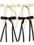 Women's Hairpins Tassel Ribbon Bow Long Tail Clip Girls Solid Color Accessories Hairpin Claw Bow (Yurt Dışından) 2