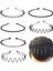 Metal Headband Fashion Women's Headband Unisex Wave Headband Outdoor Sports Headband Simple Elastic Non-Slip Hair Accessories (6 Pack) (Yurt Dışından) 3