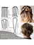 Pieces Metal Hair Side Comb Hair Fork Clip Teeth Hair Clip Stick For Updo Bun U Shaped Hair Comb For Retro Hairstyle Hair Accessories Thick And Thin Hair Combination (Yurt Dışından) 4