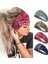 Women's Wide Headband Bohemian Bandeau Headband Exercise Headband Elastic Non-Slip Hairband 4 Pack (Fashion) (Yurt Dışından) 1