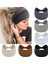Women's Wide Headband Knotted Non-Slip Headband Soft Turban Headband Hair Accessories Bohemian Solid Color Women Yoga Exercise 6 Pack (Yurt Dışından) 1