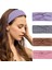 Set Women's Hair Bands Non-Slip Striped Knotted Wide Headband Elastic Elastic Fashion Headband Exercise Yoga Running Headband Women Hair Accessories (Yurt Dışından) 2