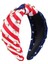 Headband Red Star Wide Knotted Headband Women Girls Water,, Patriotic Headband Party Hair Accessories Gift (Yurt Dışından) 1
