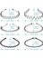 Metal Headband Fashion Women's Headband Unisex Wave Headband Outdoor Sports Headband Simple Elastic Non-Slip Hair Accessories (6 Pack) (Yurt Dışından) 4