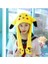 Kulakları Hareket Eden LED Işıklı Pokemon Go Pikachu Kulaklı Şapka & Peluş Oyuncak Tiktok Şapka 50CM 1