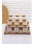 9'lu Bambu Vakum Kapak Cam Baharatlı Seti 300ML & Bambu Düzenleyici Stant 2