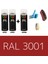 2 Adet Sprey+1 Adet Vernik Sinyal Kırmızı RAL-3001 Sprey Boya Seti 400 Ml+Zımpara+Kağıtbant+Eldiven 1