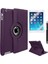 Apple iPad 2.3.4 9.7.inç A1395-A1396-A1397-A1416-A1430-A1403-A1458-A1459-A1460 Kılıf Yatay Dikey Dönen Standlı Kılıf Mor 1