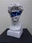 Tekno Trust Popart Davut Büst Heykel Biblo Mavi 1