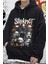 Slipknot Baskılı Siyah Kapşonlu Sweatshirt Unisex 3