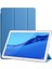 Mediapad T5 10.1.inç Kılıf Smart Cover Standlı 1-1 Kılıf Mavi 1