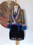 Hippybutik Mavi Yeşil Kırmızı Çok Renkli Kruvaze Mini Crop Astarsız Mevsimlik Hırka / Bluz 2