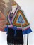 Hippybutik Mavi Yeşil Kırmızı Çok Renkli Kruvaze Mini Crop Astarsız Mevsimlik Hırka / Bluz 4