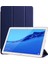 Mediapad T5 10.1.inç Kılıf Smart Cover Standlı 1-1 Kılıf Lacivert 1