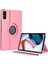 Redmi Pad 10.61.inç Kılıf Yatay Dikey Dönen Standlı Kılıf Pembe 1