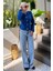 Saks Kemerli ve Dokulu Kadın Ceket MG2209 1