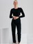 Mom Kot Pantolon Esnek Slim Fit Standart Bel Cepli Pamuklu - Mom Jeans 2