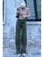 Haki Beli Ayarlanabilir Geniş Paça Pantolon MG2089 4
