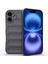 iPhone 16 Plus Için Yumuşak Kauçuk Şok Emici Telefon Kılıfı - Koyu Gri (Yurt Dışından) 1