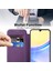 Samsung Galaxy A15 Için Magsafe Şeffaf Elektrokaplama Manyetik Pu Deri Telefon Kılıfı - Mor (Yurt Dışından) 4