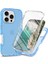 iPhone 16 Pro Max Için Dahili Ekran Koruyucu Tam Gövde Koruma Telefon Kılıfı - Gök Mavisi (Yurt Dışından) 1