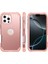 iPhone 16 Pro Max Için Yumuşak Silikon Sert Pc Tampon Telefon Kılıfı - Rose Gold (Yurt Dışından) 3