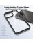 iPhone 16 Pro Max Için Ince Kristal Şeffaf Sert Akrilik Tpu Tampon Telefon Kılıfı - Siyah (Yurt Dışından) 3