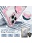 iPhone 16 Pro Max Için Magsafe Ring Stand Düşme Telefon Kılıfı ile Uyumlu - Pembe (Yurt Dışından) 4