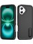 iPhone 16 Plus Için Hibrit Yumuşak Silikon Sert Pc Arka Tampon Stand Telefon Kılıfı - Siyah (Yurt Dışından) 1