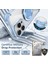 iPhone 16 Pro Max Için Magsafe Ring Stand Düşme Telefon Kılıfı ile Uyumlu - Mavi (Yurt Dışından) 4