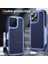 iPhone 16 Pro Için Hibrit 2'si 1 Arada Sert Pc Yumuşak Tpu Dayanıklı Telefon Kılıfı - Mor - Mavi (Yurt Dışından) 3