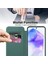 Samsung Galaxy A55 Için Magsafe Şeffaf Elektrokaplama Manyetik Pu Deri Telefon Kılıfı - Yeşil (Yurt Dışından) 4