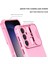 Samsung Galaxy S23 Fe Kayar Kamera Kapaklı Sağlam Standı Telefon Kılıfı - Pembe (Yurt Dışından) 5