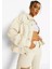 Kadın Ekru Boyfriend Kot Ceket 1