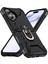 iPhone 16 Için Halka Tutucu Standlı Çift Katmanlı Telefon Kılıfı - Siyah (Yurt Dışından) 1