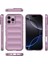 iPhone 16 Pro Max Için Yumuşak Kauçuk Şok Emici Telefon Kılıfı - Mor (Yurt Dışından) 4