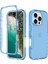 iPhone 16 Pro Için Hibrit Bumper Tam Koruma Telefon Kılıfı - Gök Mavisi (Yurt Dışından) 1
