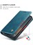 iPhone 16 Pro Max Için Retro Pu Deri Cüzdan Flip Standlı Telefon Kılıfı - Mavi (Yurt Dışından) 4