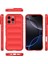 iPhone 16 Pro Max Için Yumuşak Kauçuk Şok Emici Telefon Kılıfı - Kırmızı (Yurt Dışından) 3