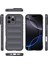 iPhone 16 Pro Max Için Yumuşak Kauçuk Şok Emici Telefon Kılıfı - Koyu Gri (Yurt Dışından) 4