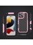 iPhone 16 Pro Max Için Hibrit 2'si 1 Arada Sert Pc Yumuşak Tpu Dayanıklı Telefon Kılıfı - Pembe - Siyah (Yurt Dışından) 2