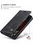iPhone 16 Pro Max Için Retro Pu Deri Cüzdan Flip Standlı Telefon Kılıfı - Siyah (Yurt Dışından) 4