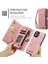 iPhone 16 Plus Için Vintage Çok Fonksiyonlu Deri Flip Cüzdan Kart Yuvaları Telefon Kılıfı - Pembe (Yurt Dışından) 3